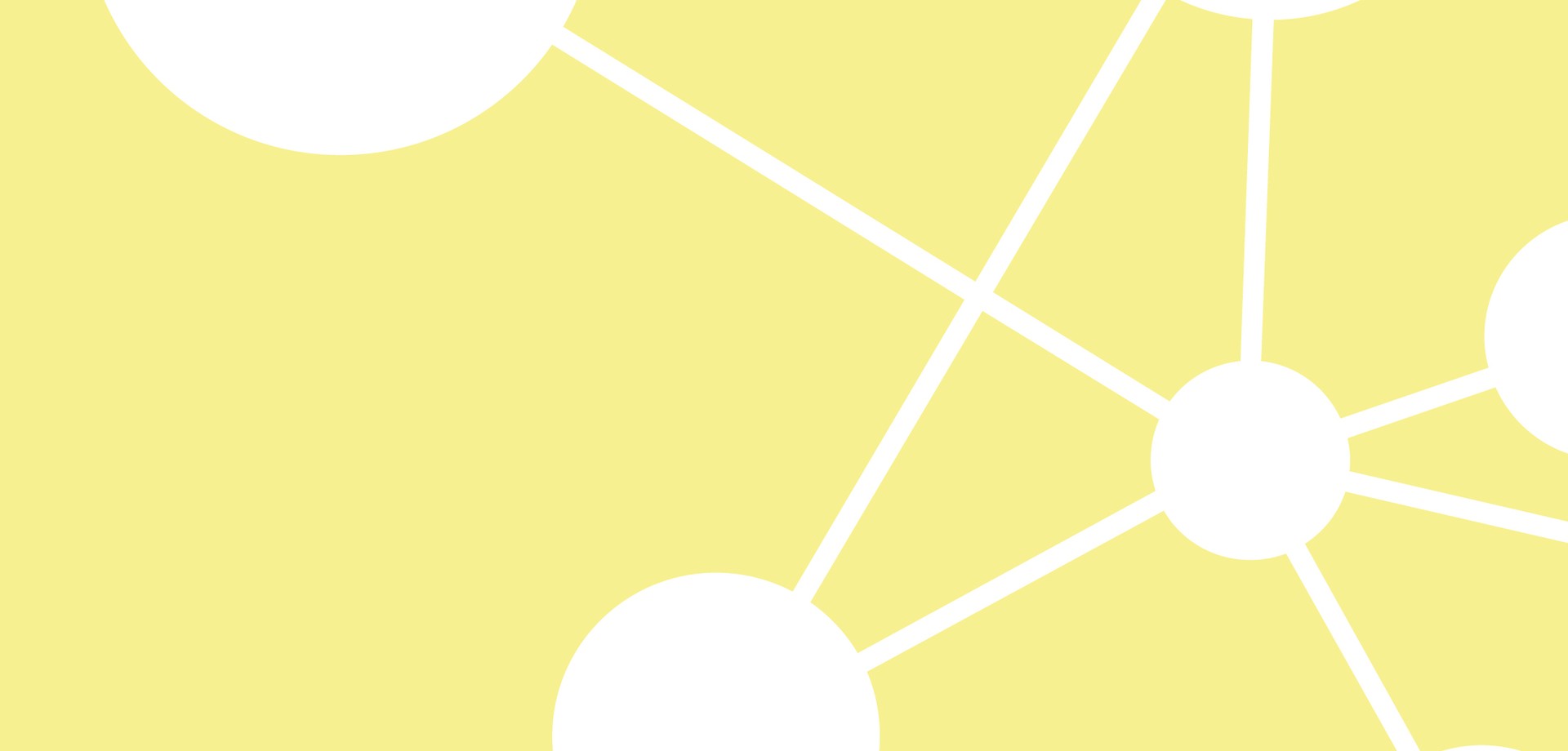 Das Keyvisual der 3. Westfälischen Kulturkonferenz: ein weißes Atomium auf einem gelben Feld.