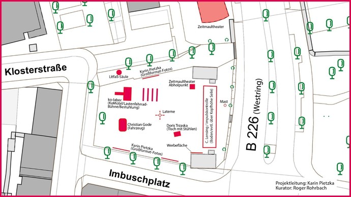 Lageplan des Imbuschplatzes in Bochum
