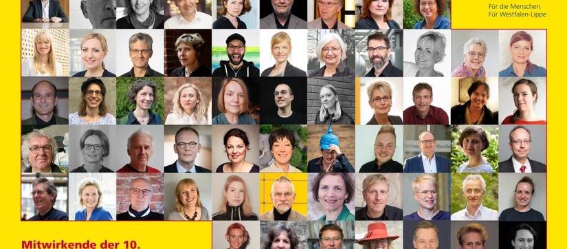 Collage der Fotos der Mitwirkende der 10. Westfälischen Kulturkonferenz