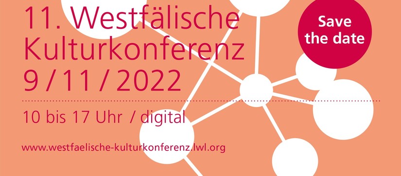 Save the Date Karte für die Kulturkonferenz 2022 mit Text