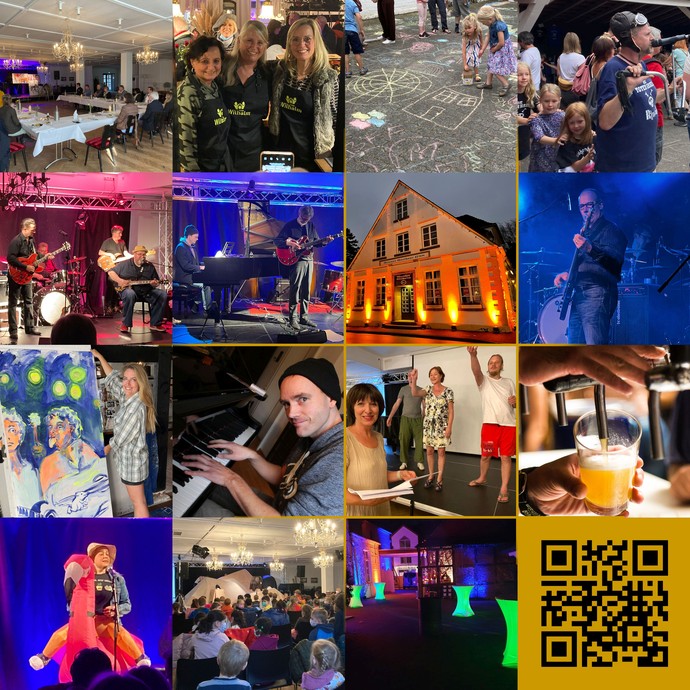 Collage verschiedener Menschen und Veranstaltungen (vergrößerte Bildansicht wird geöffnet)