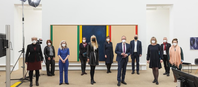 Ein Gruppenbild der VIPs der 10. Westfälischen Kulturkonferenz
