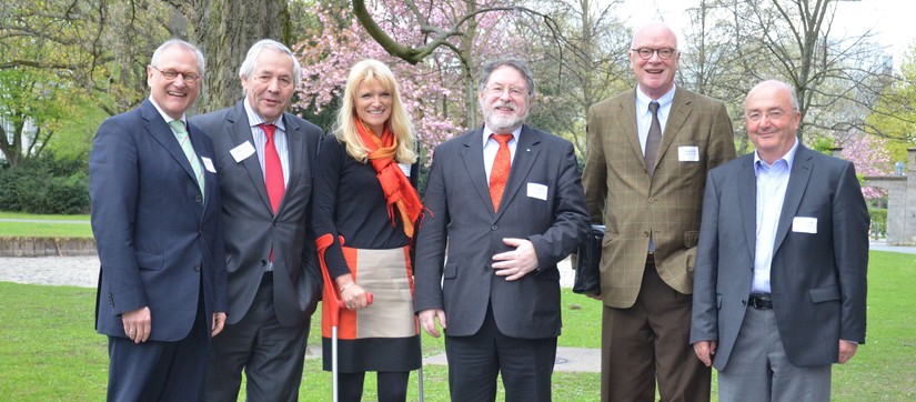 Gruppenbild der VIPs der Konferenz: Dr. Kirsch, Prof. Schäfer, Dr. Rüschoff-Thale, Gebhard, Schäfer, Richter